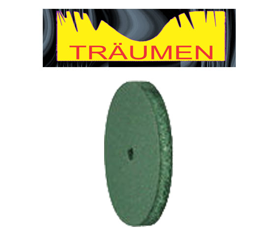 green rubber polisher, green rubber wheel, traumen, Gr22